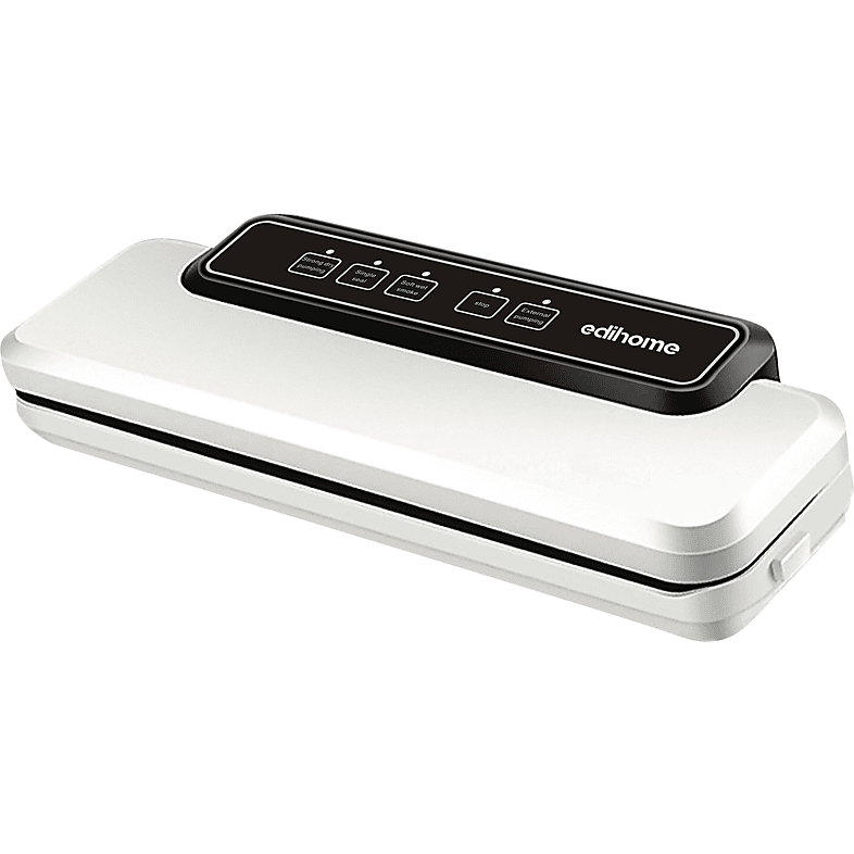 EDIHOME EDIH-0188 Compact White Vacuum Sealer for Food Preservation